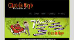Desktop Screenshot of cincodemayomexicanrestaurant.com
